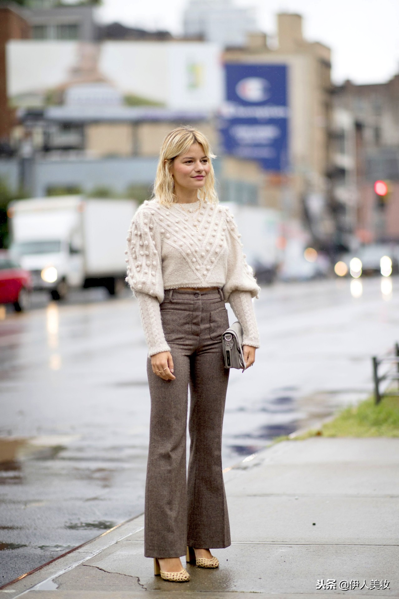 毛衣肩宽手臂粗,毛衣难看变好看