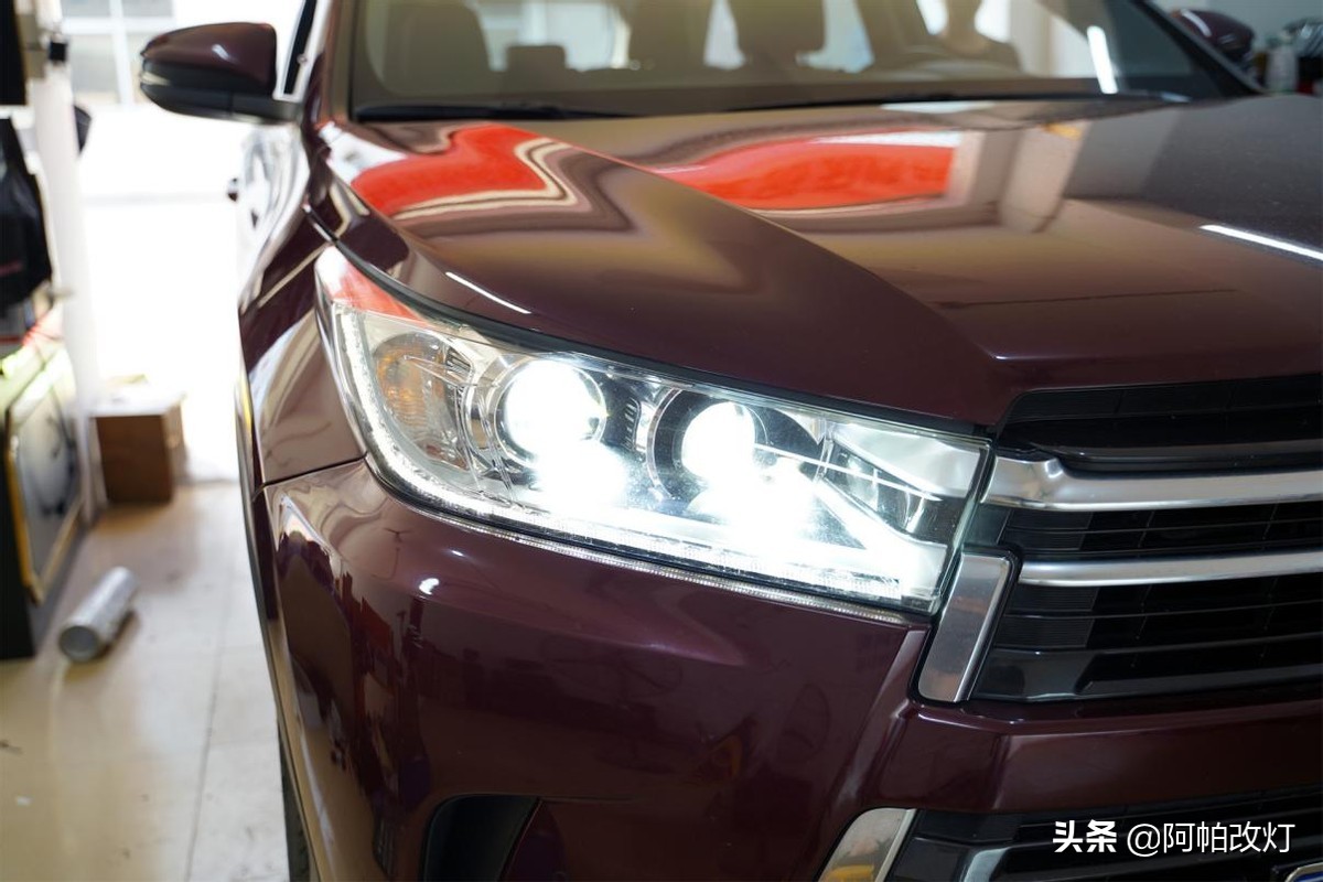 汉兰达卤素灯改led灯有必要吗,广州汉兰达改灯光多少钱