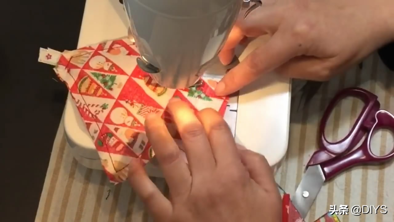 新年礼物手工缝制,手工制作缝纫袋教程
