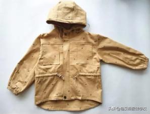 儿童插肩英伦式风衣裁剪图,落肩袖风衣外套的裁剪方法