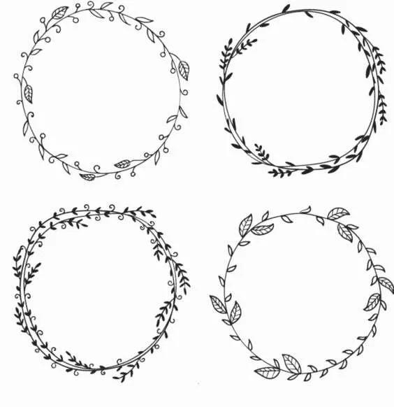 手帐边框简单又漂亮100个,手帐插画简笔画边框