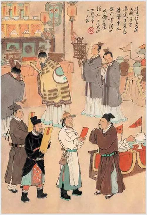 100首诗词100张风俗图太美了,100幅中国古风俗画