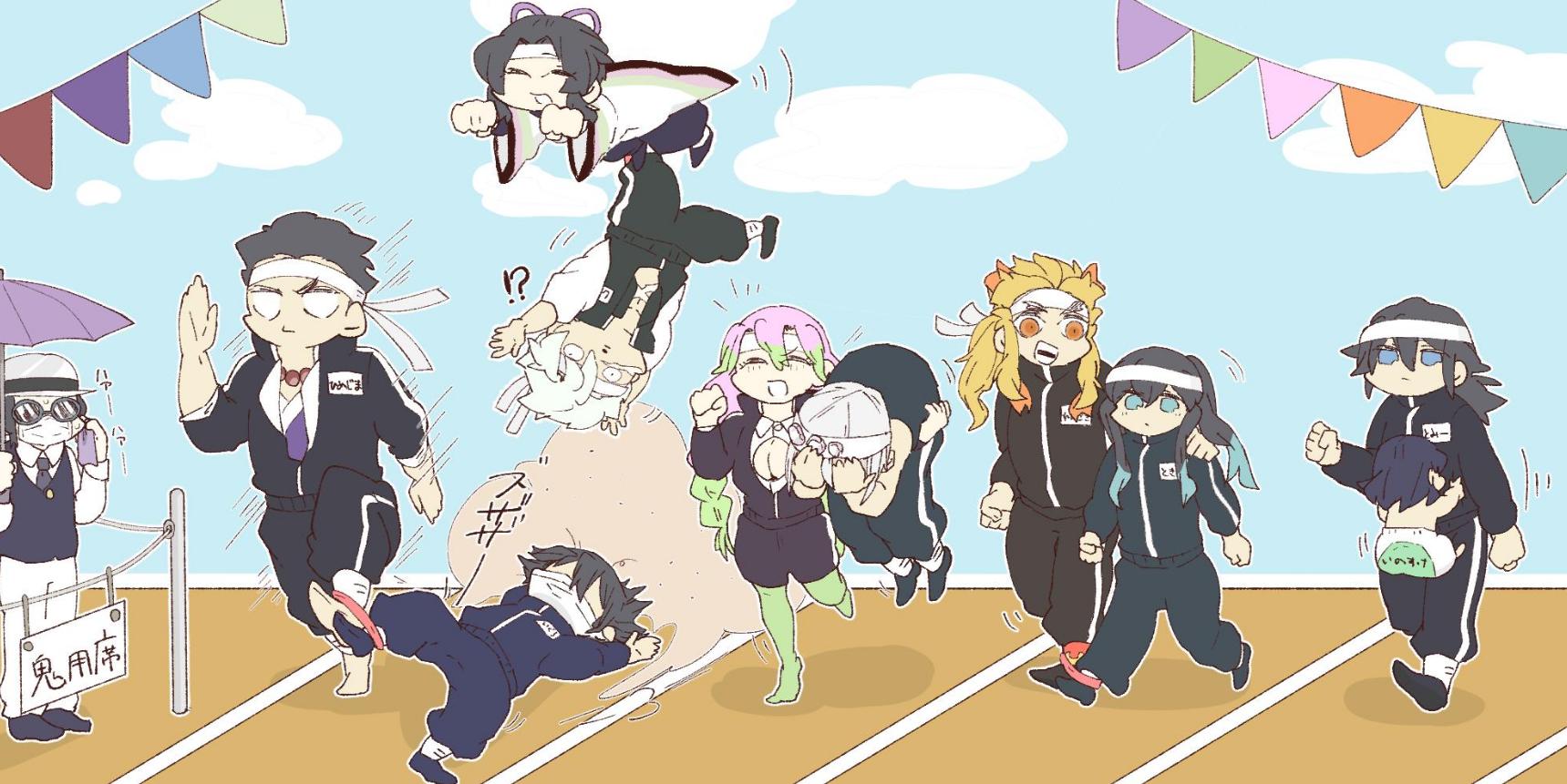 鬼灭之刃无一郎眼中的九柱,鬼灭之刃萌版九柱