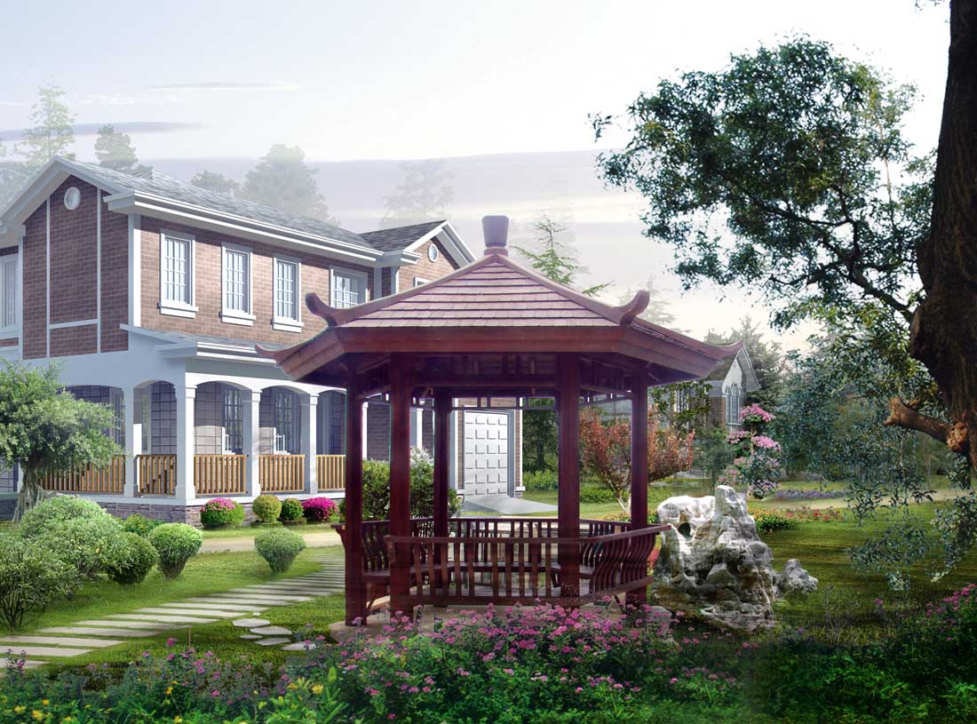 古建六角凉亭木结构图解,六角凉亭木结构