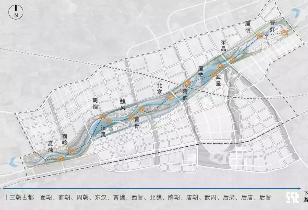 洛阳洛河西湖景观规划,洛阳甘泉河湿地公园规划图