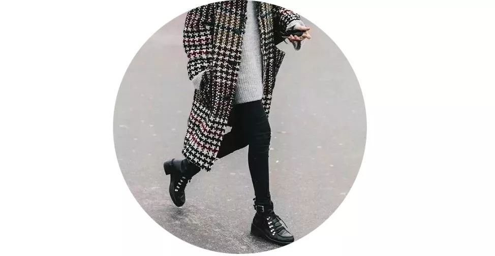 马丁靴+小黑裤，冬日保暖显高CP