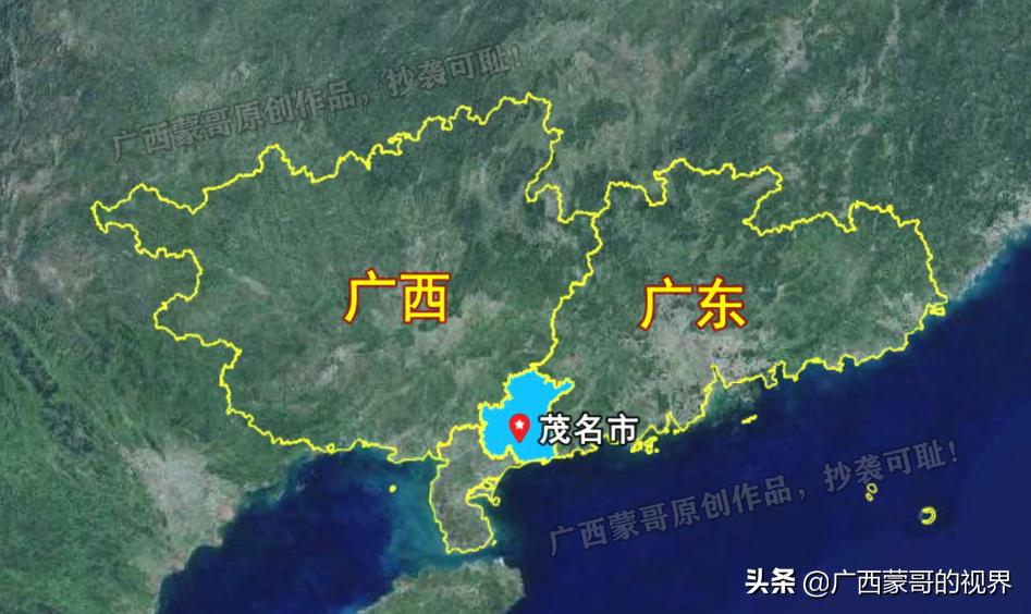 广东茂名高州卫星地图,广东茂名地图分析