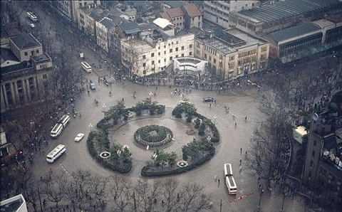 金陵饭店曾经的亚洲第一高楼,80年代南京老照片金陵饭店