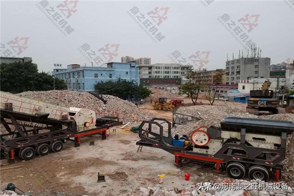 移动式建筑垃圾破碎站优势,建筑垃圾移动式破碎站报价