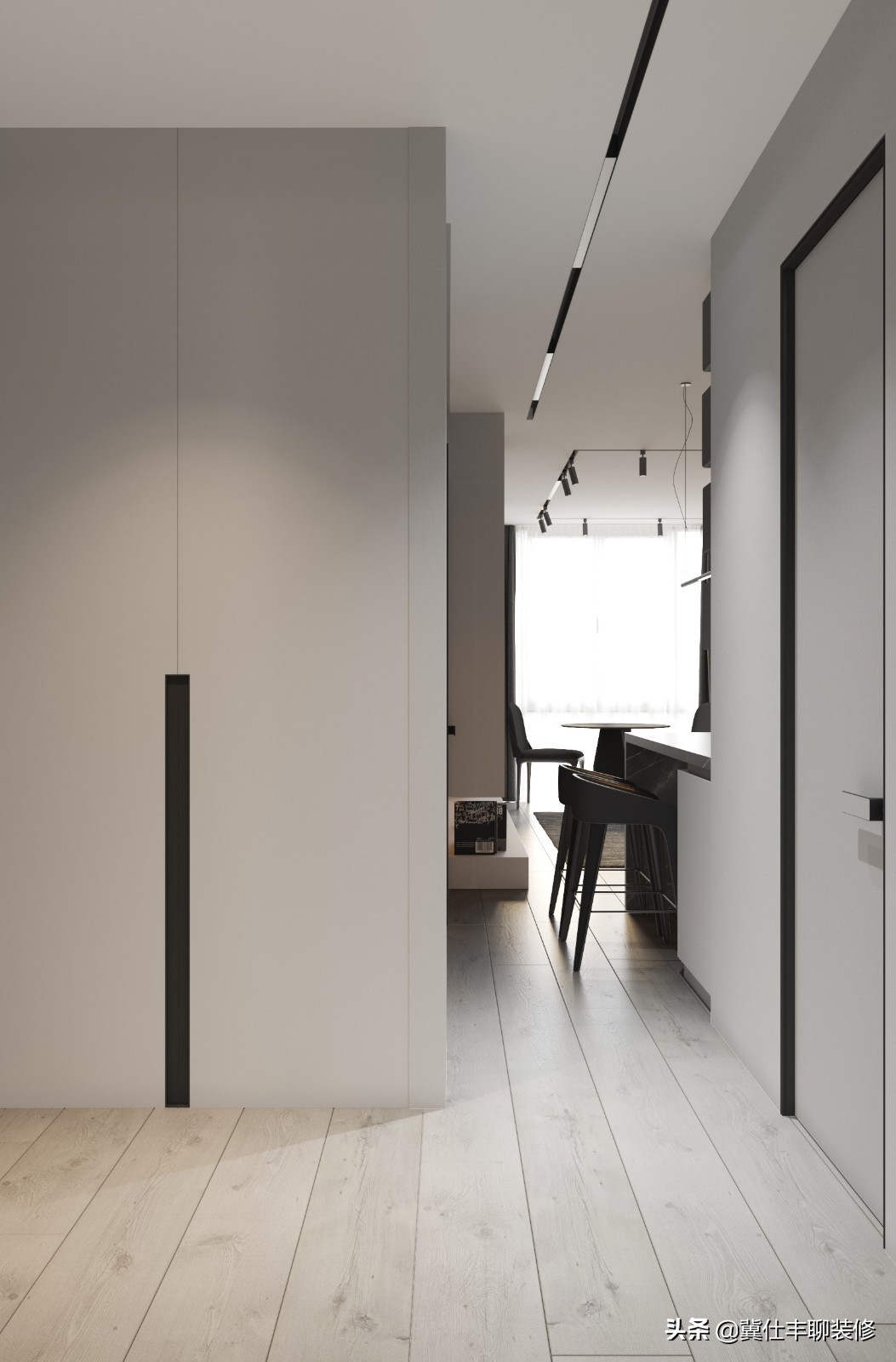 整套灯具效果图,射灯和磁吸轨道灯设计效果图