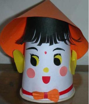 大型纸杯手工作品,小小纸杯手工作品