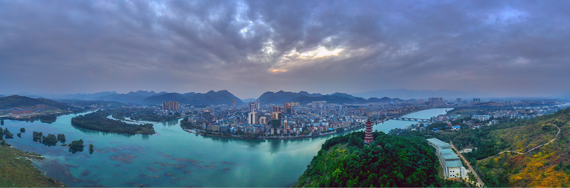 无人机拍摄的广西,桂林无人机拍风景视频