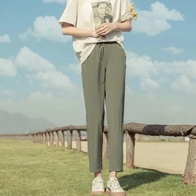 超凉爽的裤子显瘦又百搭,初夏穿搭显瘦中性风裤子