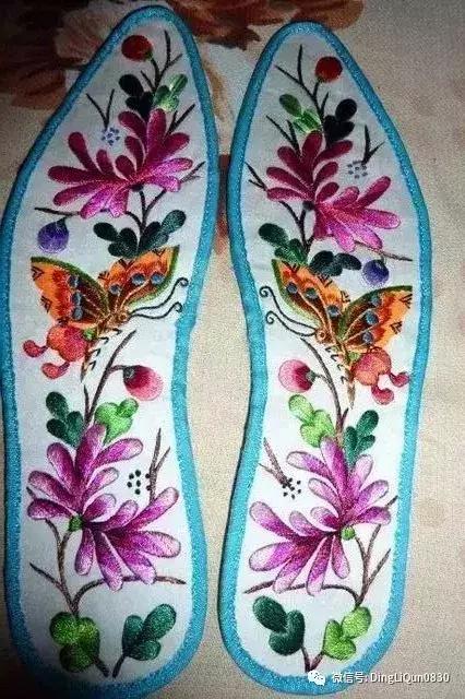刺绣作品简单的,老式刺绣喜字的鞋垫刺绣方法