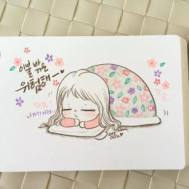 彩铅画古风人物简笔画,彩铅荷花简笔画几分钟就能学会