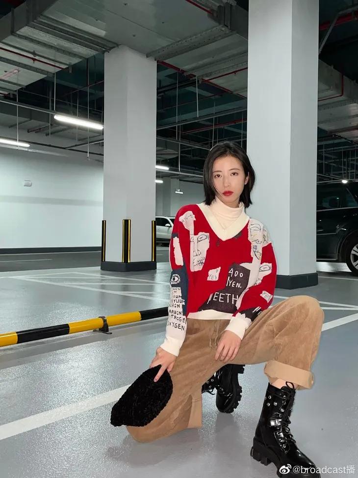 jennie同款提花高领毛衣,jennie同款开衫毛衣