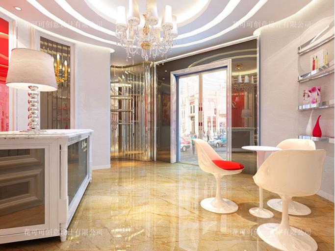 80平方美容院省钱简约设计效果,美容院室内设计装修简单省钱漂亮