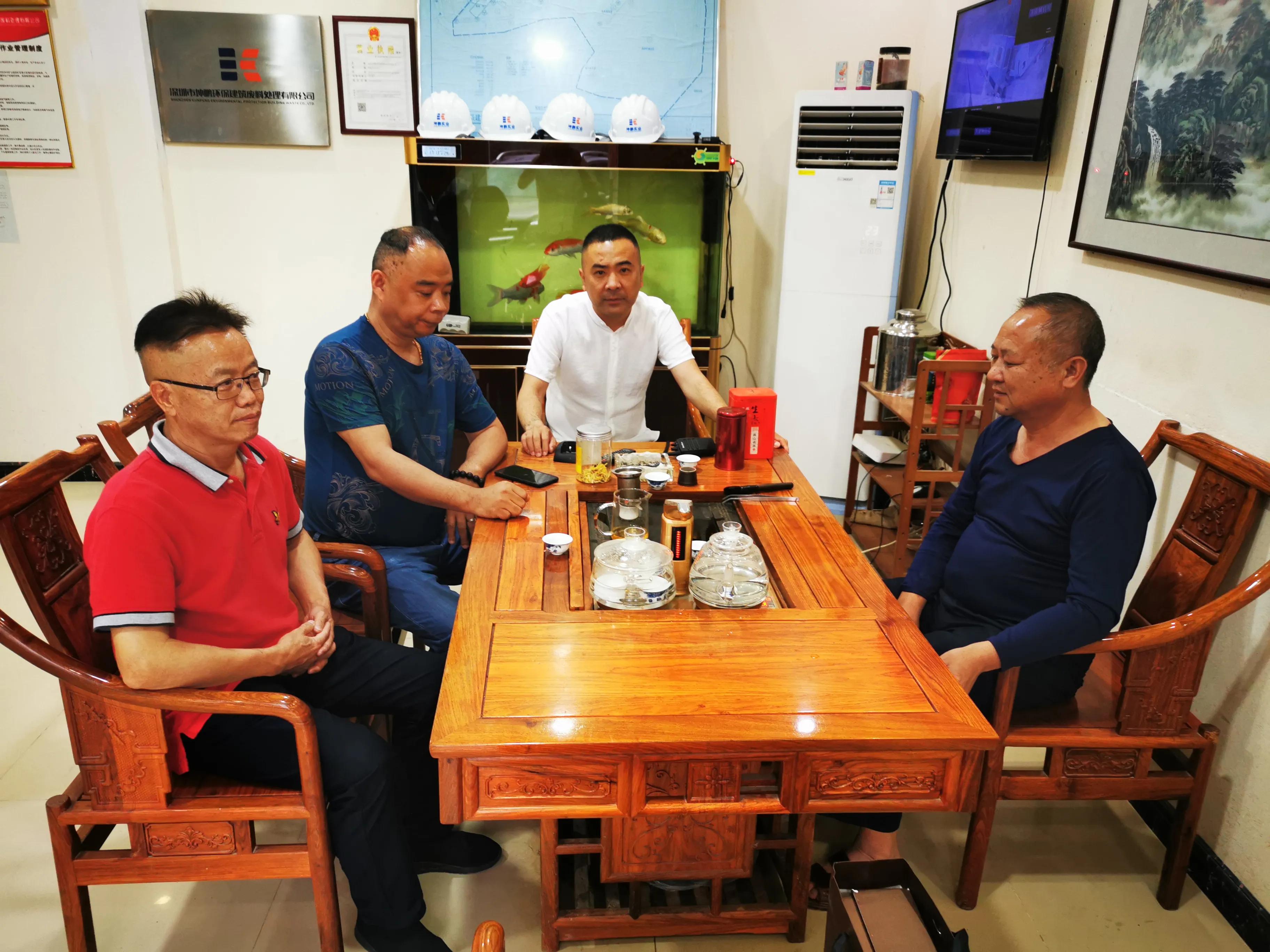 商会领导走访会员企业之十：深圳市坤鹏环保建筑废料处理有限公司