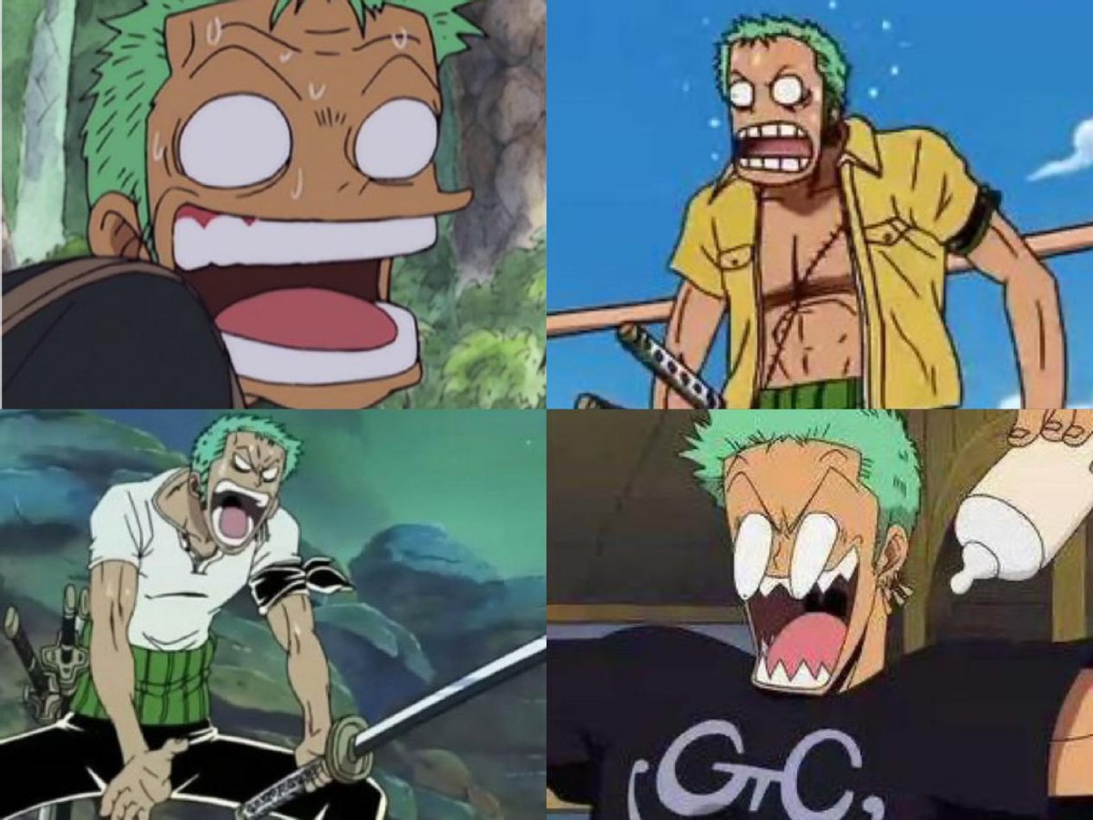 草帽团的成员看到路飞夸张的脸,二年后的路飞草帽团