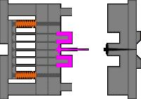 缩口模具结构原理动画,模具经典结构180例