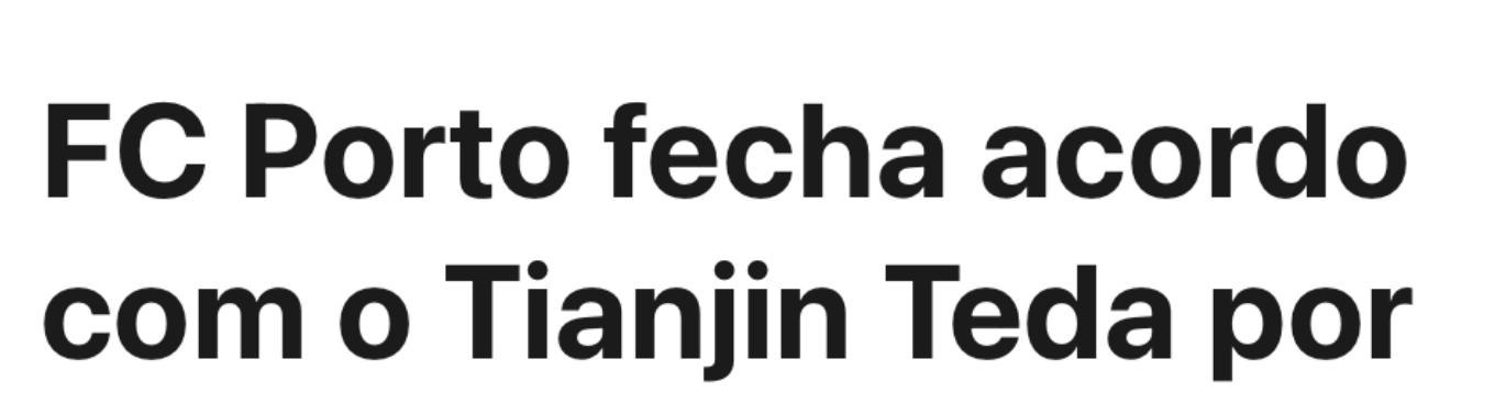 无需调节费！泰达将与波尔图达赞助协议！官宣价格低于六百万欧元