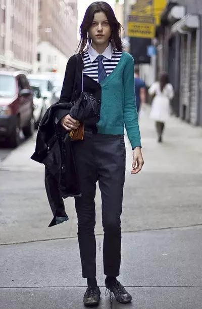 如何穿针织衫,针织衫怎么穿不显肚子