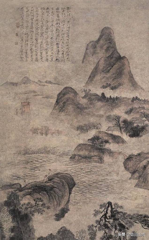 石涛山水画高清大全,石涛小写意山水画小品图片