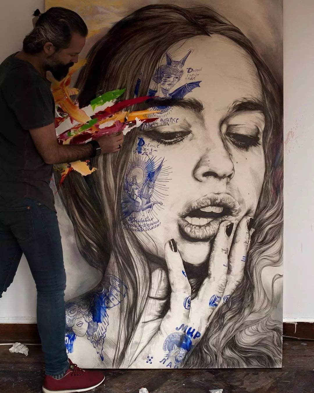 丙烯怎么画出素描效果,素描跟丙烯画