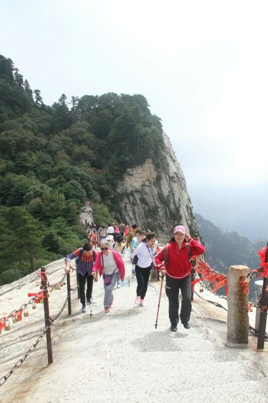长空栈道登华山,惊心动魄登华山