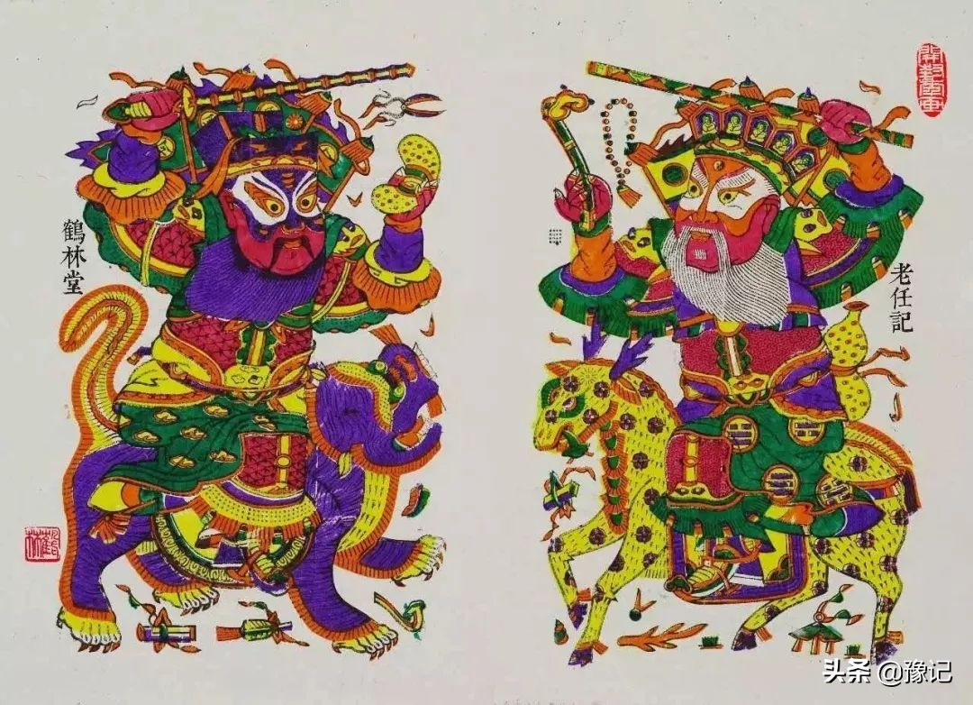 中国贴的门神一般是什么,门神的正确贴法哪个在左哪个在右