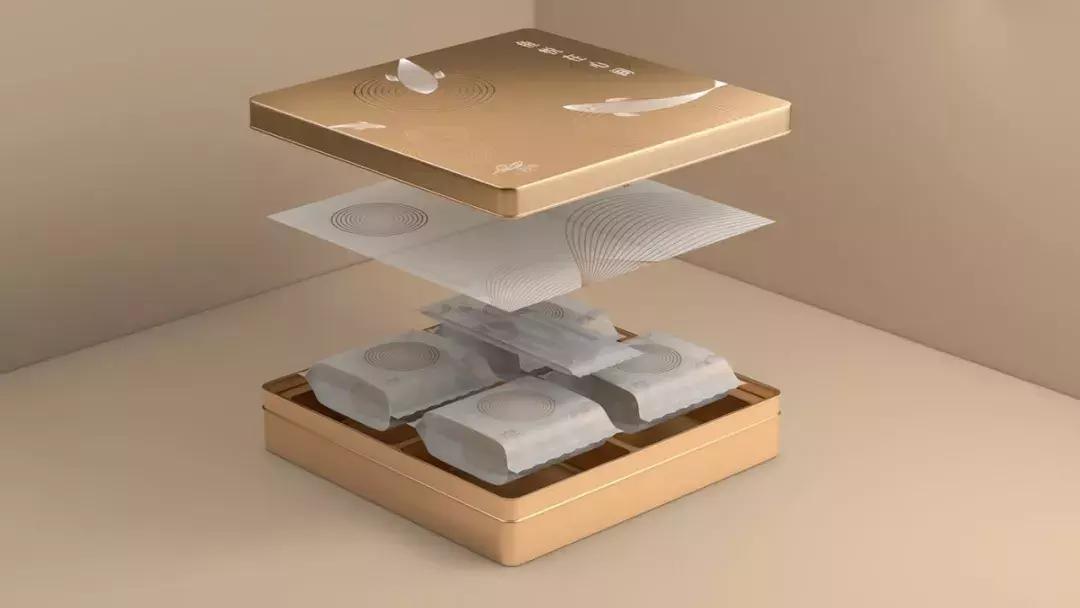 月饼礼盒港风包装设计图,月饼礼盒包装设计