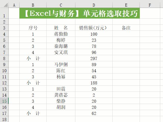 怎么快速选择单元格的全部内容,快速选择单元格的方法