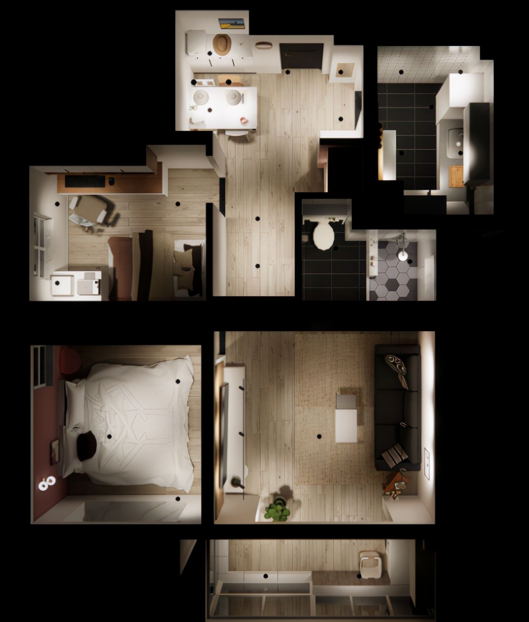 62平米现代简约收纳,小平米房屋收纳推荐