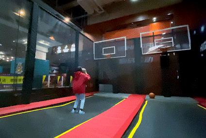 蹦床公园90米魔鬼滑梯,翼动蹦床公园滑梯