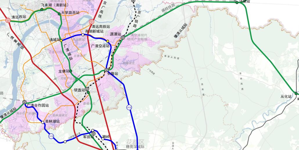 广州24号线清远地铁最新消息,广清城际铁路清远长隆