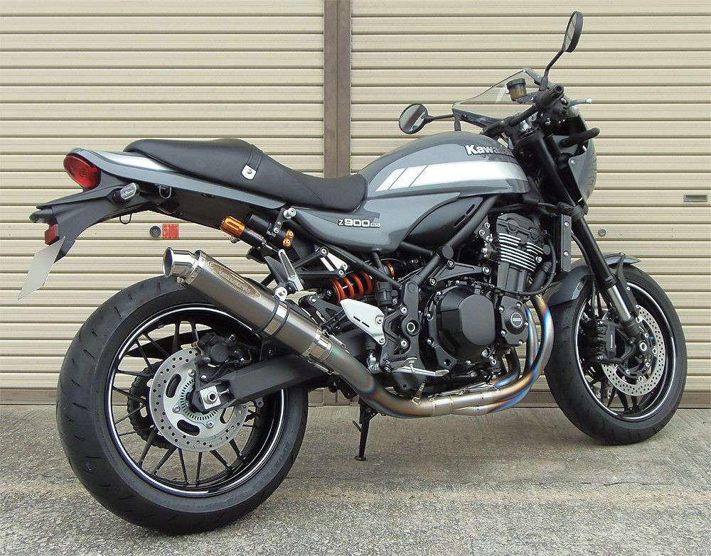 川崎z900rs排气管保护,川崎z900改本田火刃排气管