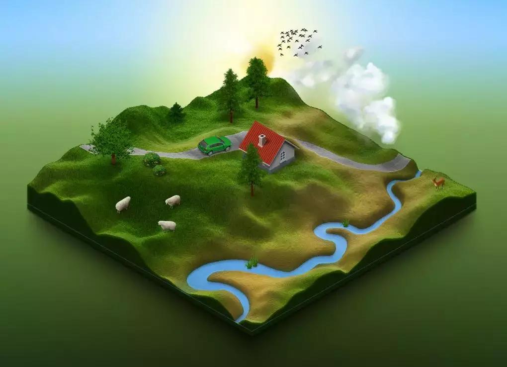 ps三维地图地形生成,ps三维地图插件