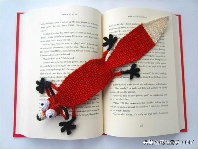 搞怪章鱼手工编织帽子,创意小动物书签编织法