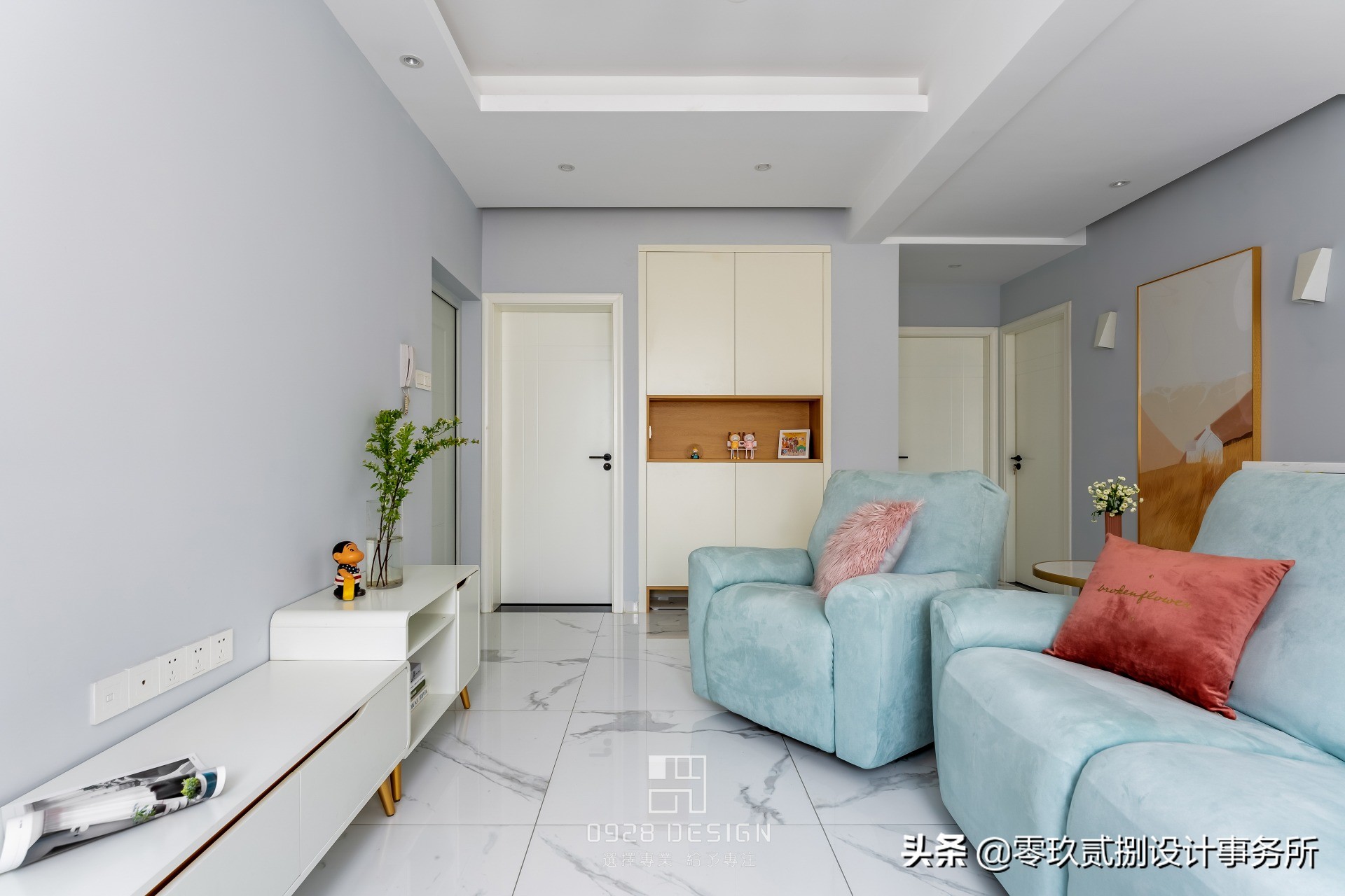 「零玖贰捌设计」65㎡“老破小”格局全改,变身阳光明媚小清新