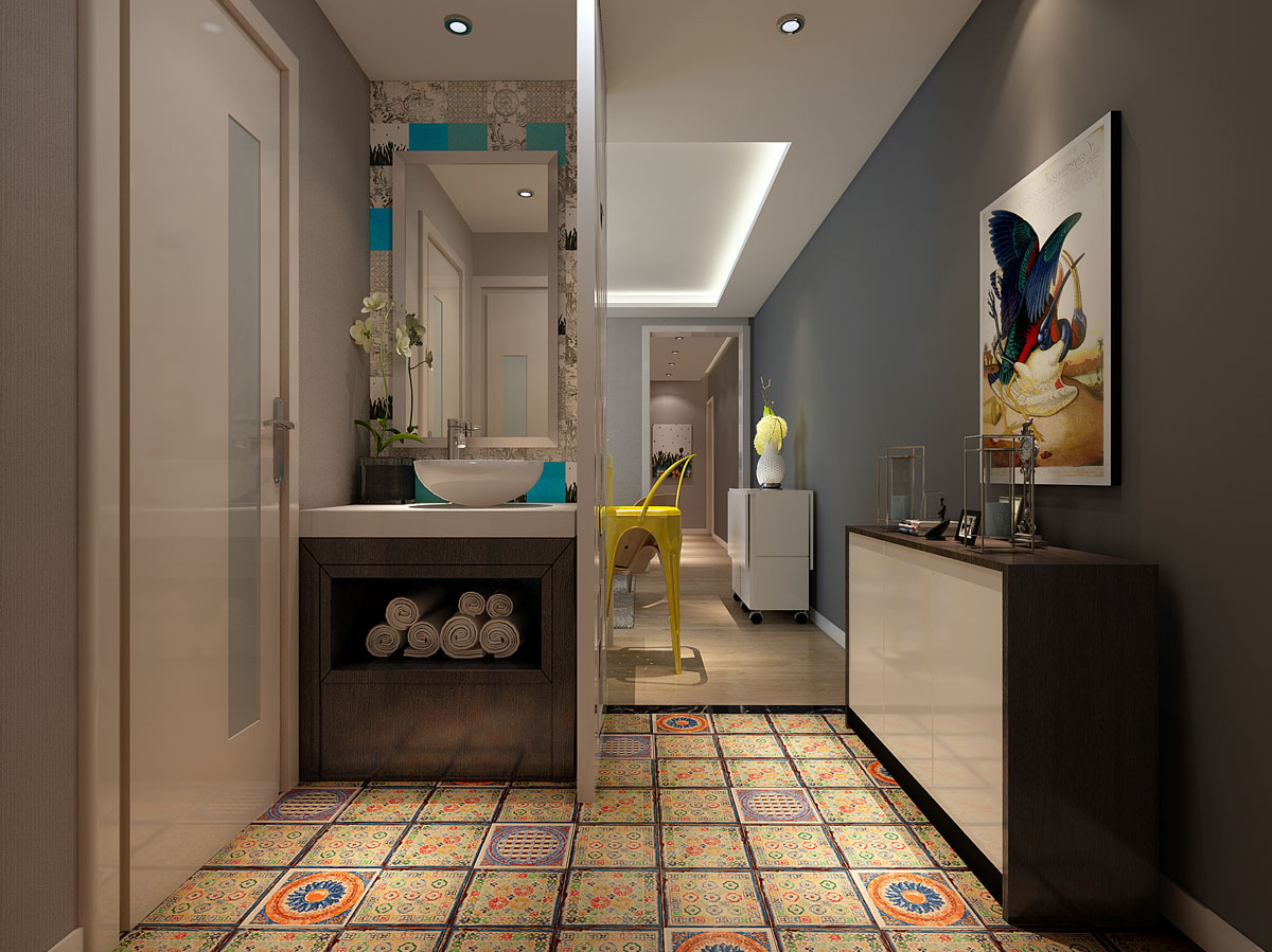 通惠家园两居室90平米现代时尚之作