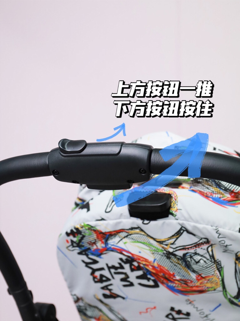 双向推车可坐可躺轻便,正反两面推车