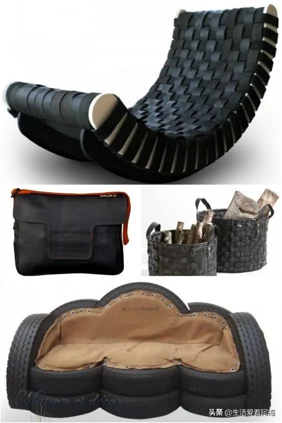 旧轮胎怎么改造成家里的装饰品,旧轮胎变废为宝炼油