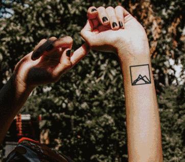 半永久纹身贴跟真纹身一样颜色,半永久纹身1-100天效果图