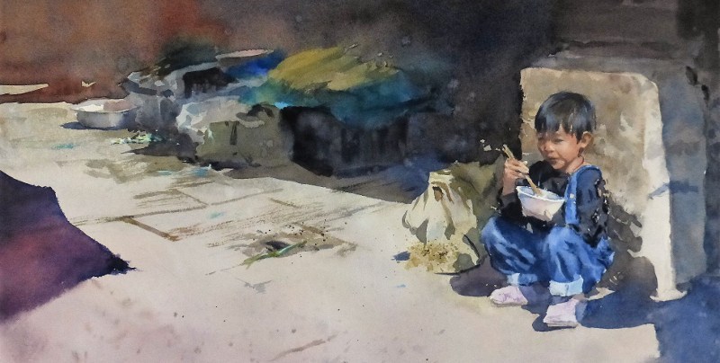 艺术家的水彩风景画,德国水彩油画艺术欣赏