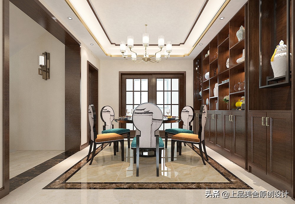 350平米别墅,看多了花里胡哨的风格,最后觉得还是中式最好看