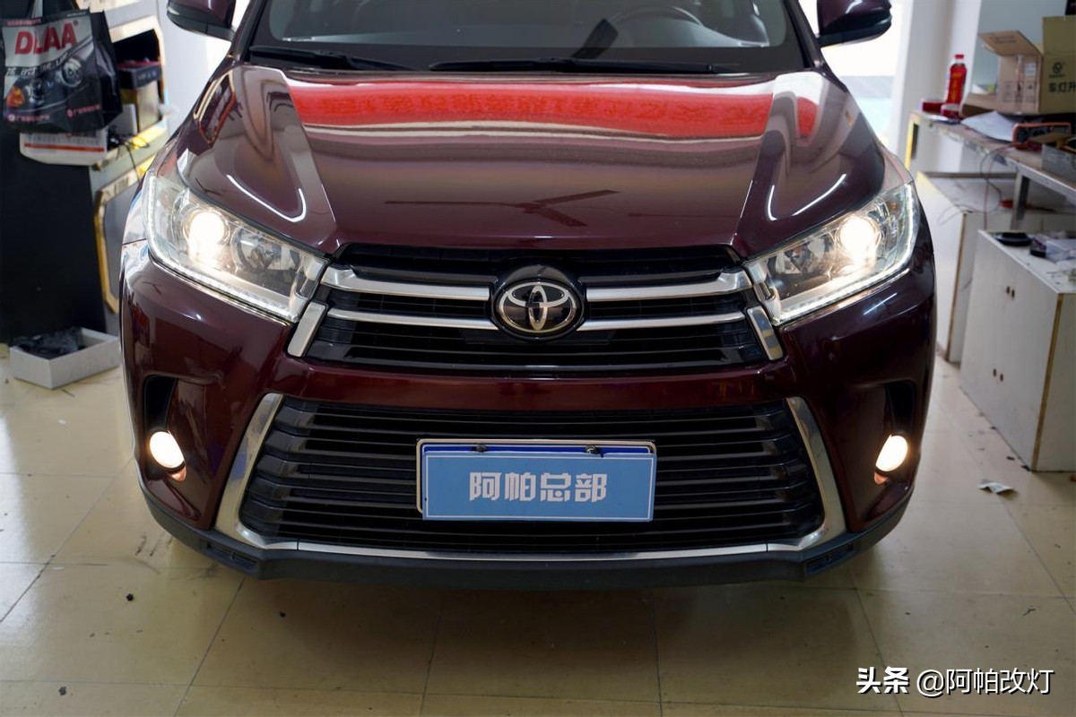 汉兰达卤素灯改led灯有必要吗,广州汉兰达改灯光多少钱