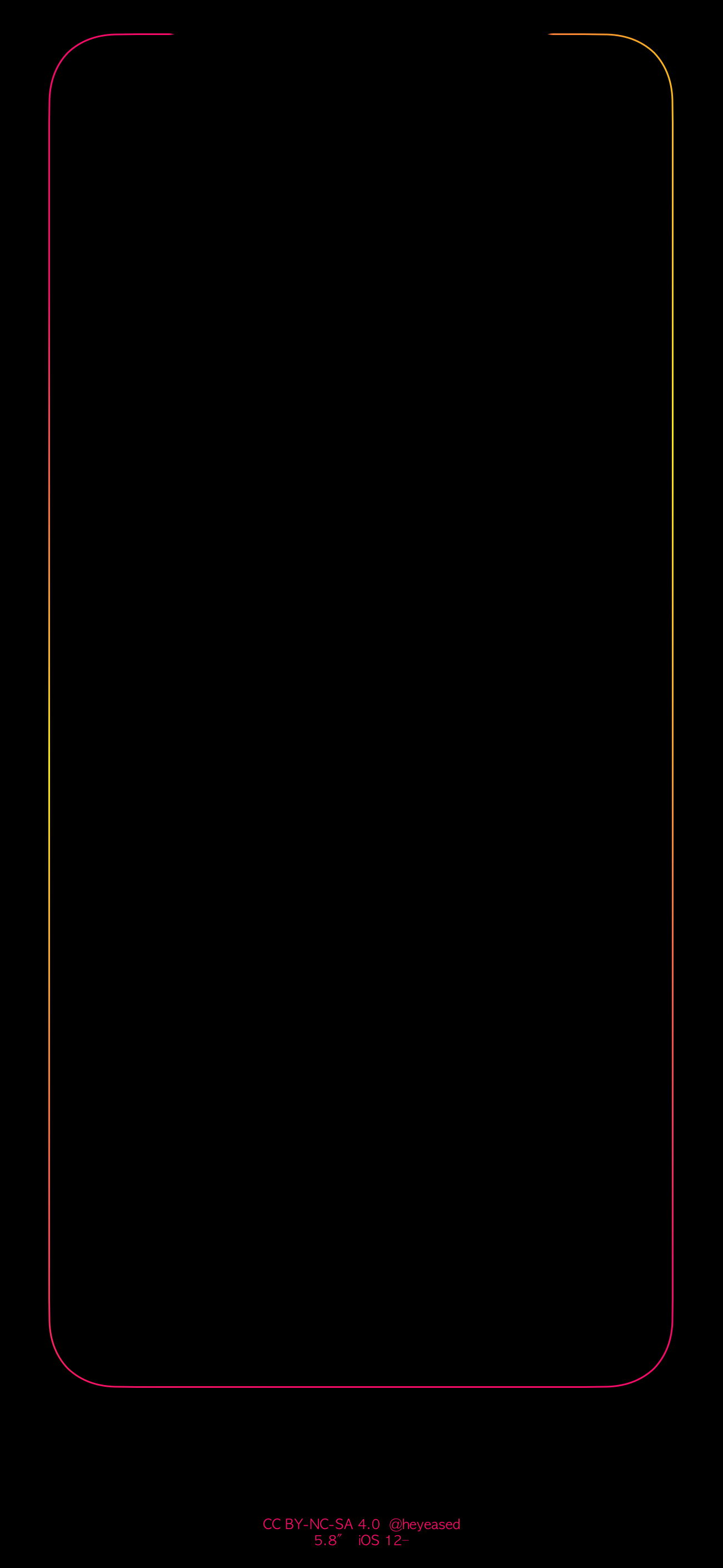 苹果12彩色边框壁纸,苹果手机壁纸主屏幕和锁屏套图