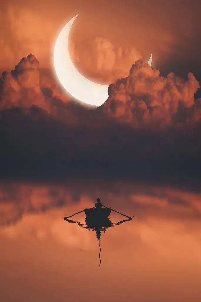 月亮是个很美好的东西,月亮是我最宝贵的东西