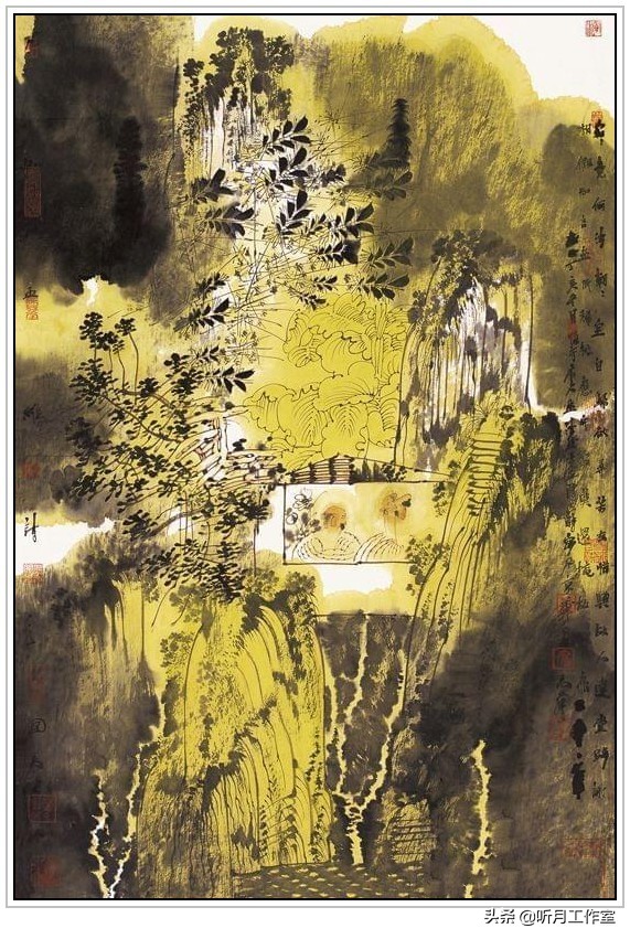 卢禹舜中国画欣赏,卢禹舜先生山水画创作