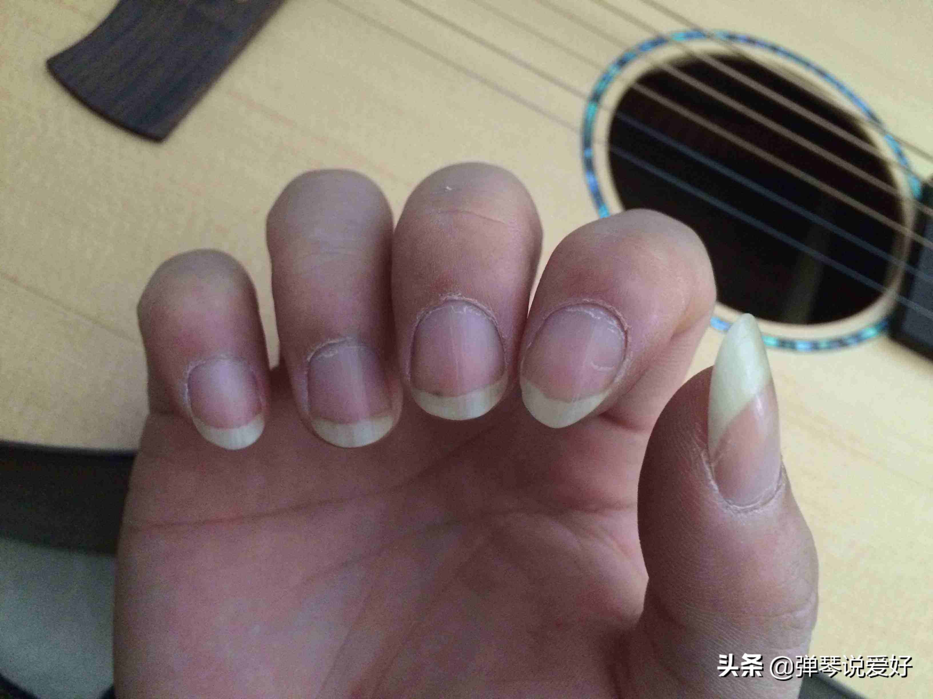 新手弹吉他右手指甲怎么修,吉他的指甲如何修剪